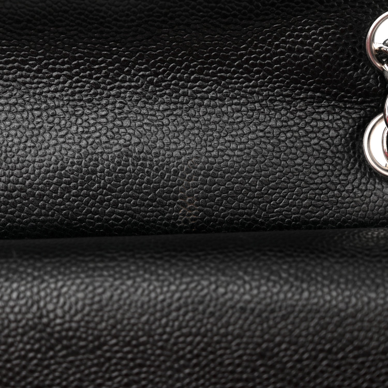 Chanel Caviar Quilted Medium Double Flap Black 12 of 14