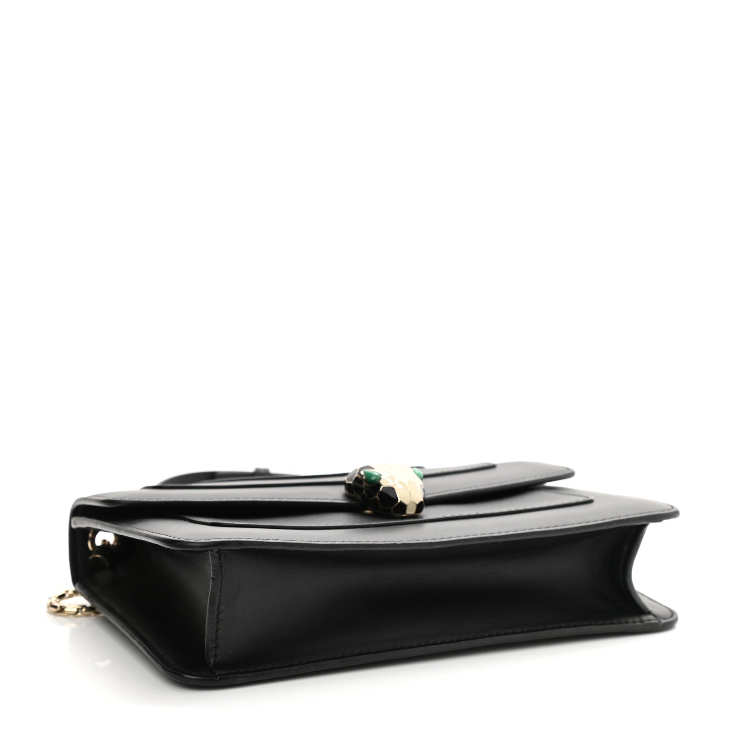 Bulgari Calfskin Serpenti Forever Crossbody Black 4 of 10