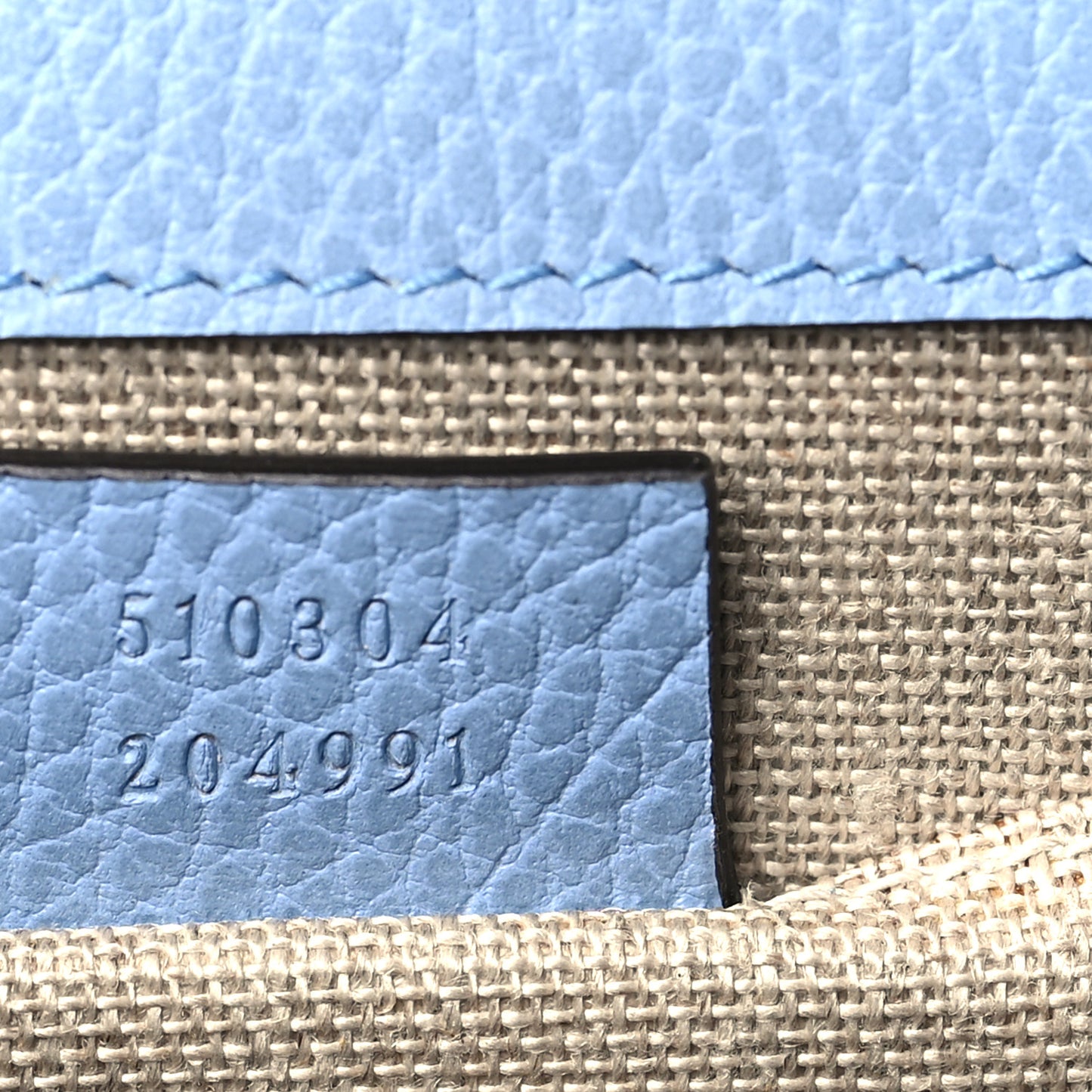 Dollar Calfskin Small Interlocking G Shoulder Bag Mineral Blue