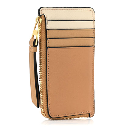 Loewe Calfskin Puzzle Colorblock Coin Card Holder Dune 4 of 11