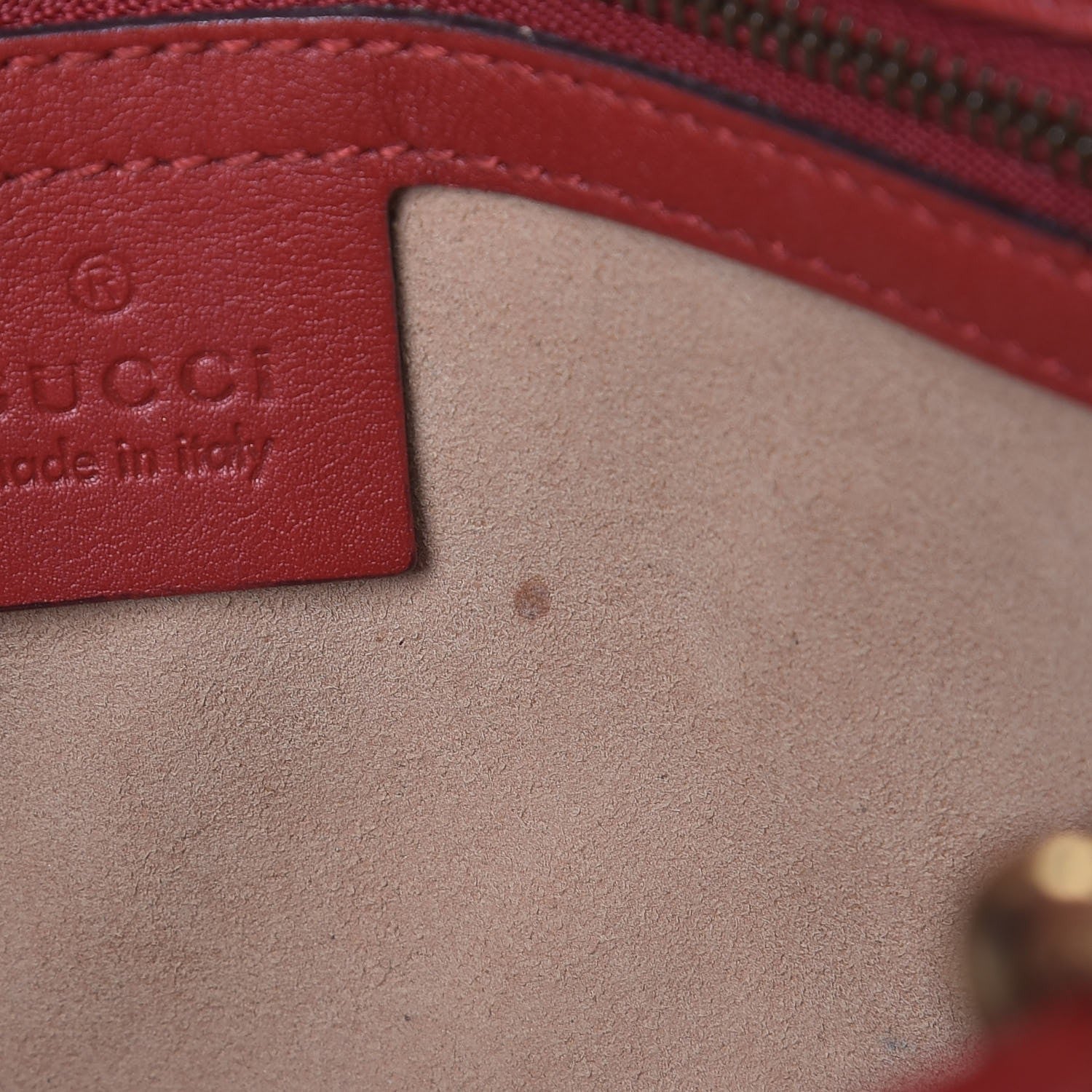 Gucci Calfskin Matelasse Small GG Marmont Shoulder Bag Hibiscus Red 8 of 19
