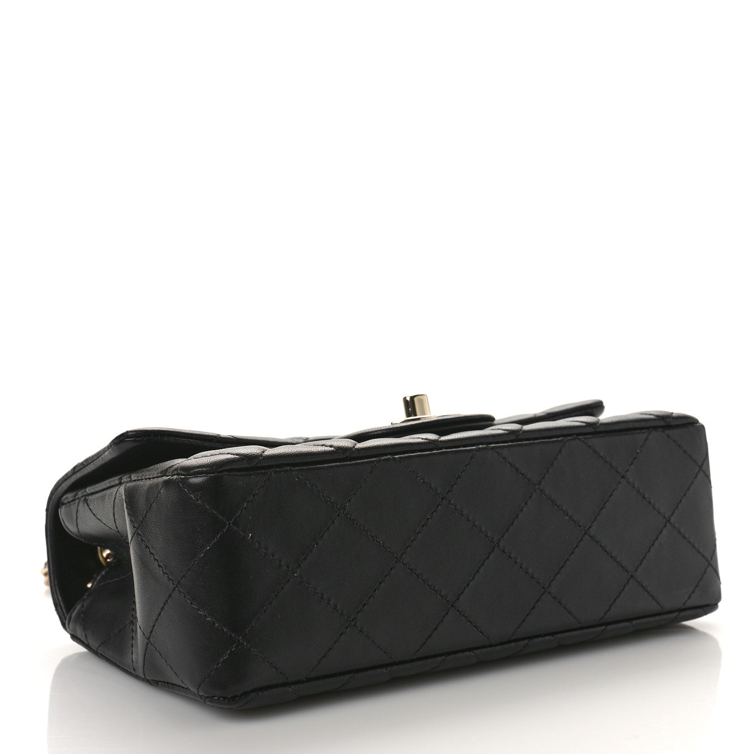 Chanel Lambskin Quilted Mini Rectangular Flap Black 4 of 10