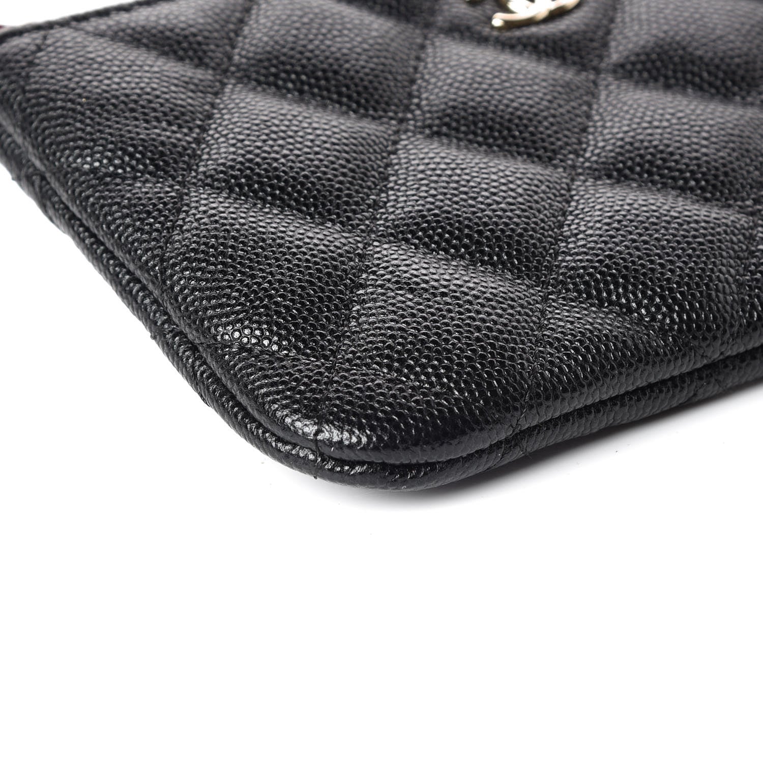Chanel Caviar Quilted Small Cosmetic Case Black 5 of 10