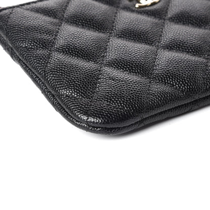 Chanel Caviar Quilted Small Cosmetic Case Black 5 of 10