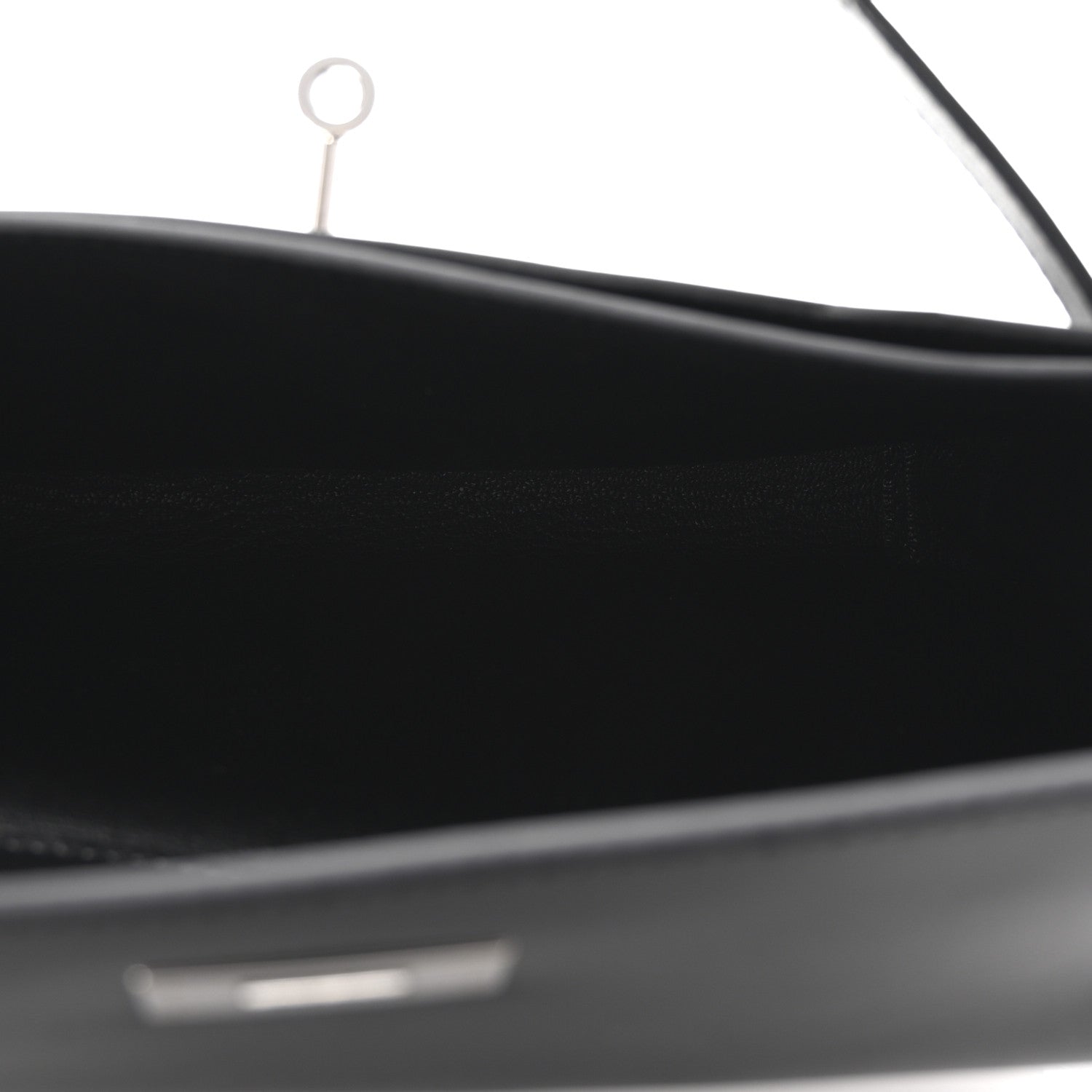 Hermes Box Kelly Depeches 25 Pouch Black 5 of 8