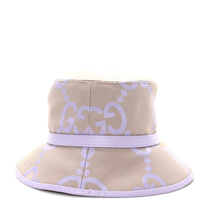 Gucci Monogram Jumbo GG Mosteria Bucket Hat S Beige Lapis 5 of 8