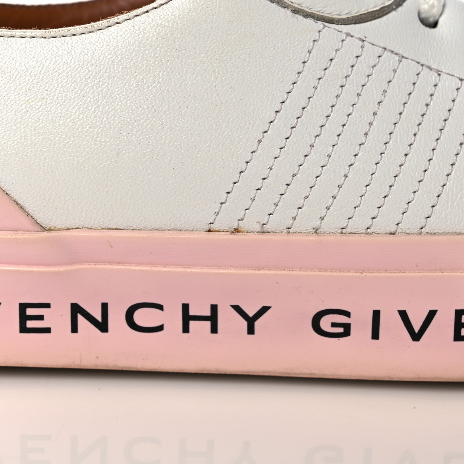 Givenchy Canvas Logo Tennis Light Low Top Sneakers 37 White Pink 13 of 14