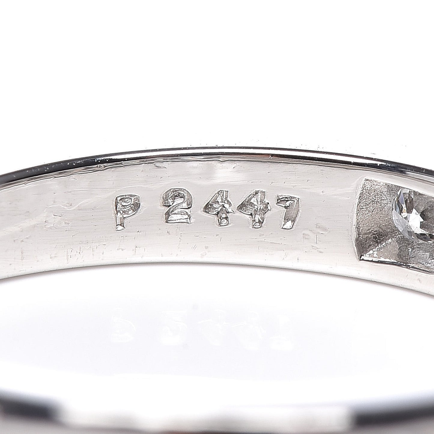 Platinum Diamond 3mm Half Circle Wedding Band Ring 50 5.5