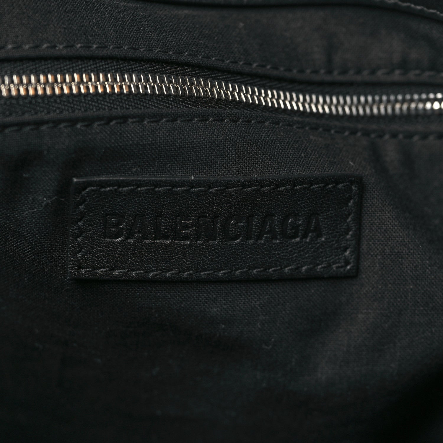 Balenciaga Cotton Canvas Calfskin Cities Paris Jumbo Small Tote Bag Black White 6 of 8