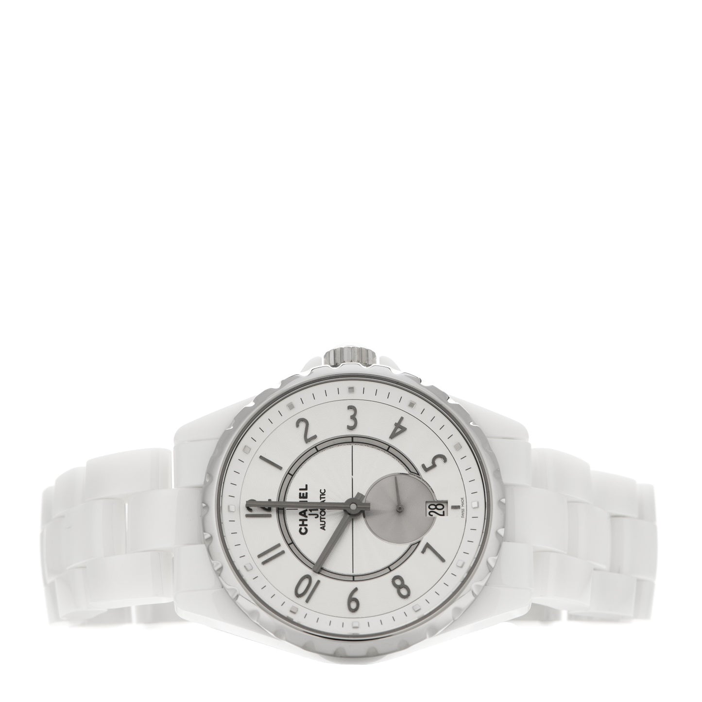 Stainless Steel Ceramic 36mm J12 Automatic Watch White