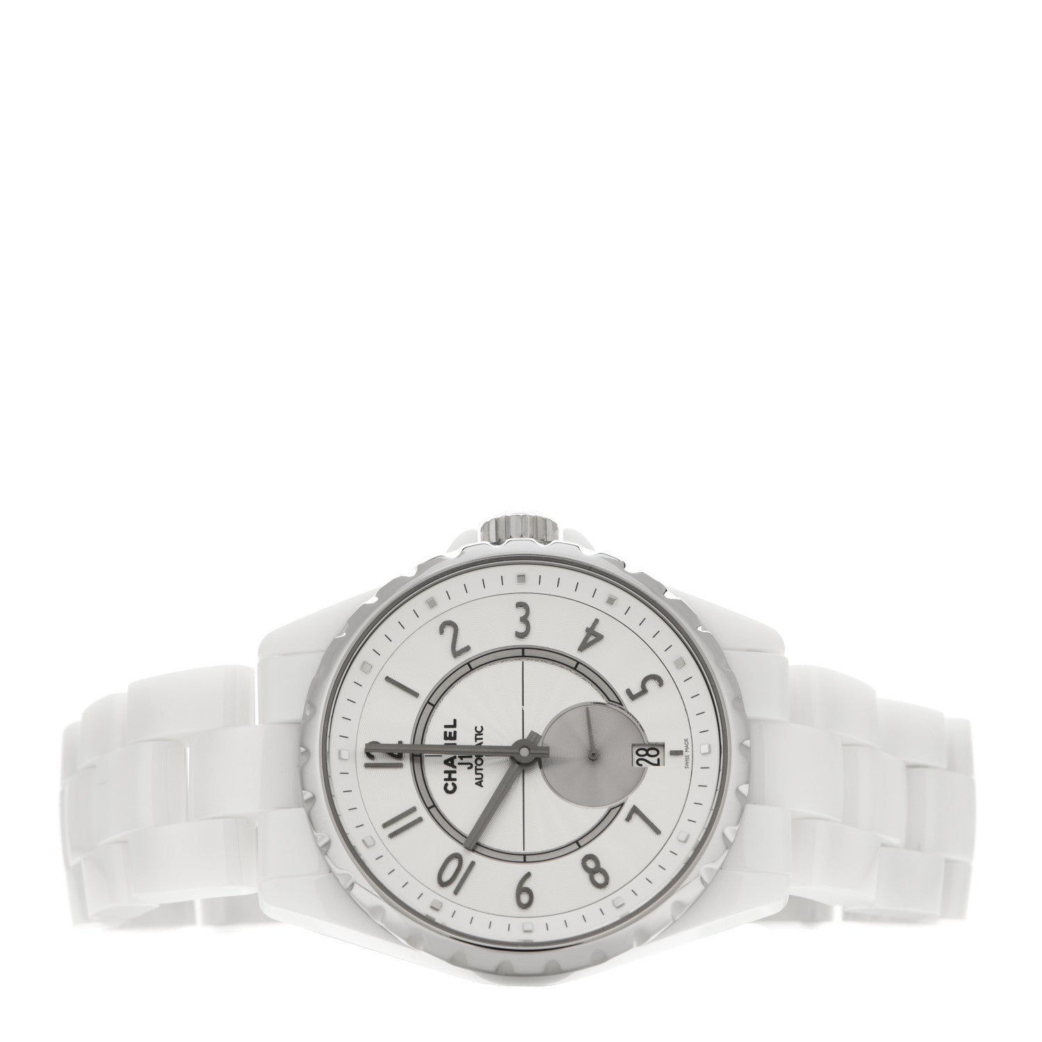 Chanel Stainless Steel Ceramic 36mm J12 Automatic Watch White 2 of 4
