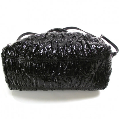 Prada Vernice Gaufre Tote Black 4 of 10