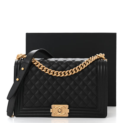 Chanel Caviar Quilted New Medium Boy Flap Black 11 of 11