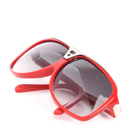 Louis Vuitton Acetate Evidence Sunglasses Z0286E Red 7 of 8