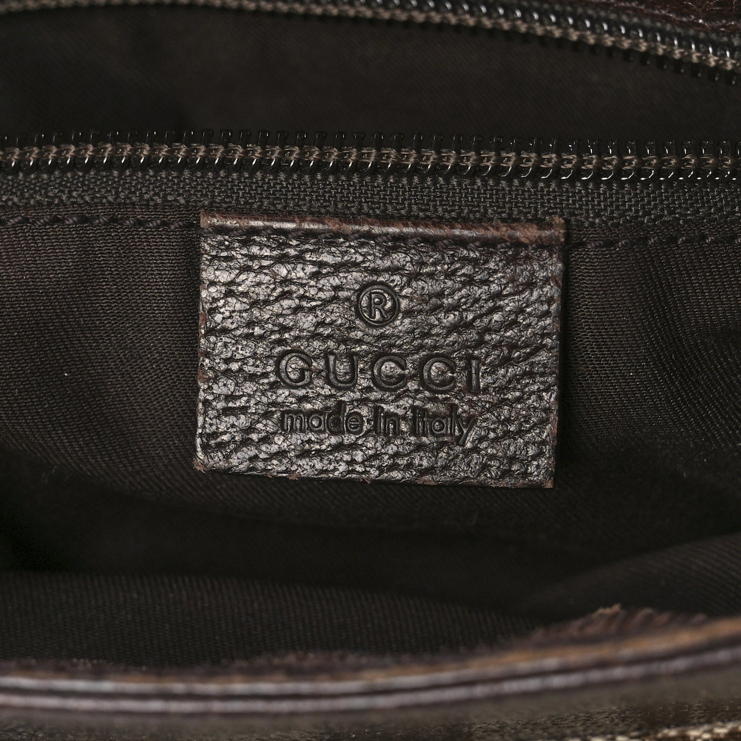 GG Monogram Web Messenger Crossbody Bag Dark Brown