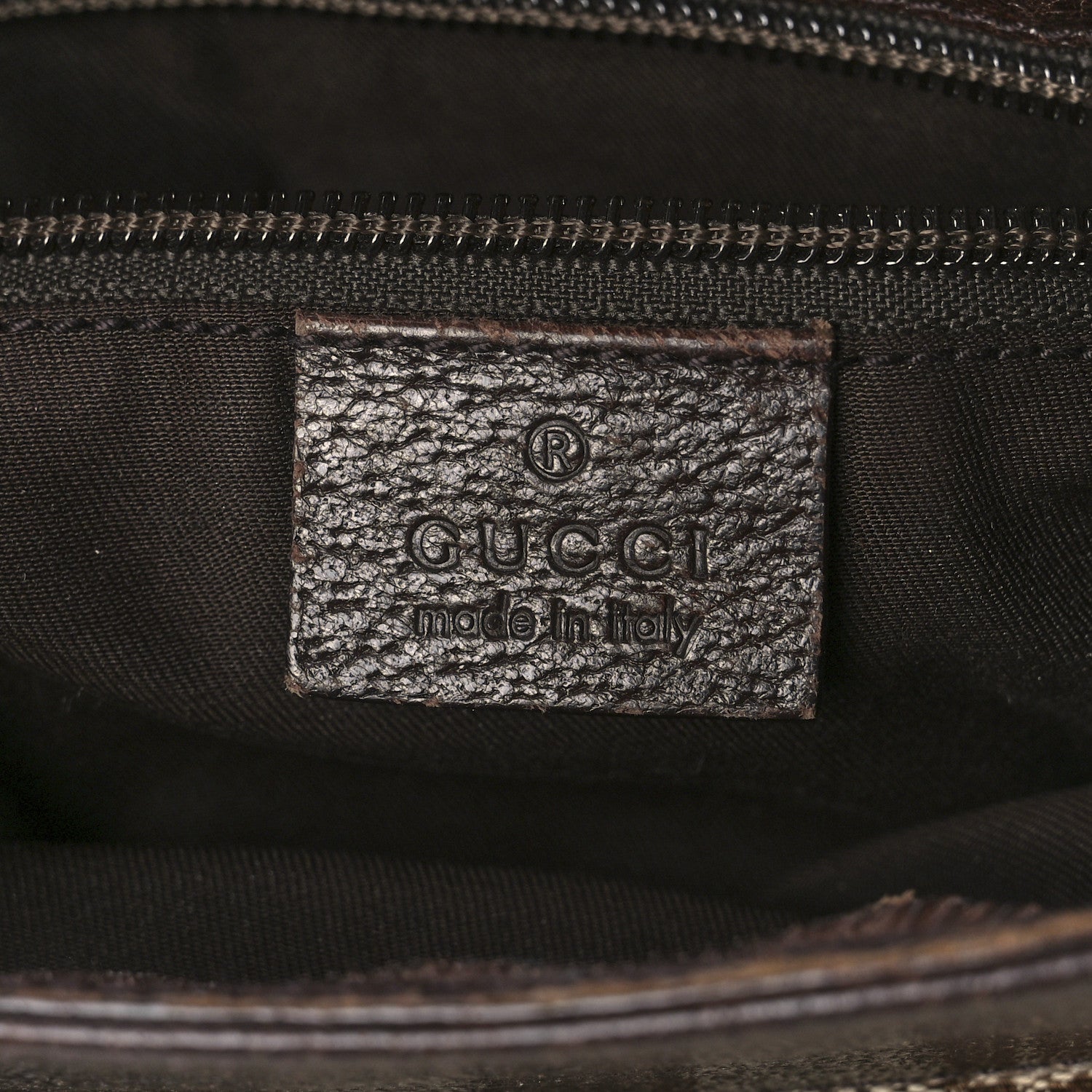 Gucci GG Monogram Web Messenger Crossbody Bag Dark Brown 7 of 16