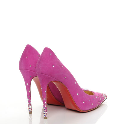 Christian Louboutin Suede Degrastrasss 100 Pumps 37 Version Rose Indien 4 of 8