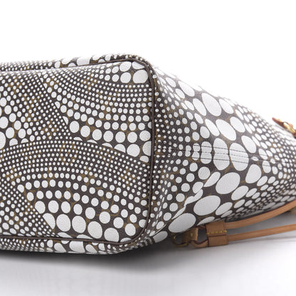 Louis Vuitton Monogram Kusama Waves Neverfull MM White 9 of 14