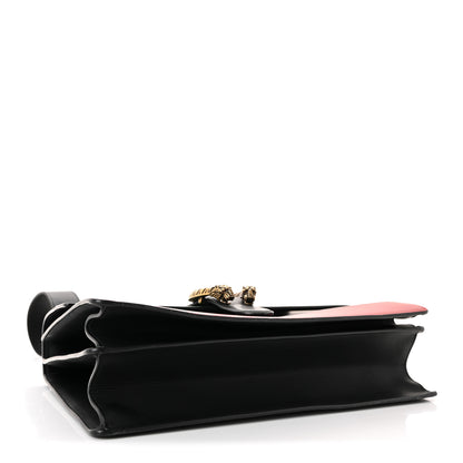 Gucci Moon Calfskin Web Large Dionysus Bamboo Top Handle Bag Black Bright Evergreen Hibiscus Red 4 of 10