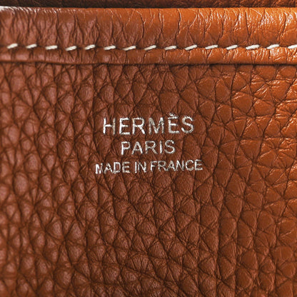 Hermes Taurillon Clemence Evelyne III PM Gold 6 of 10