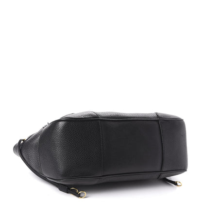 Prada Vitello Daino Pushlock Shoulder Bag Black 3 of 10
