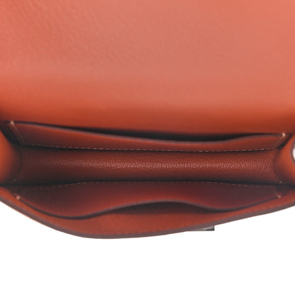 Hermes Evercolor Bi-Color Constance Slim Wallet Blush Bleu Frida 5 of 8