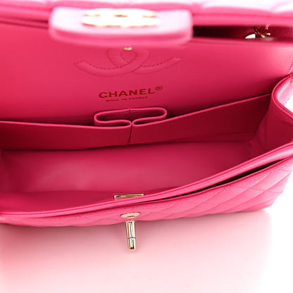 Chanel Caviar Quilted Small Double Flap Dark Pink 4 of 8