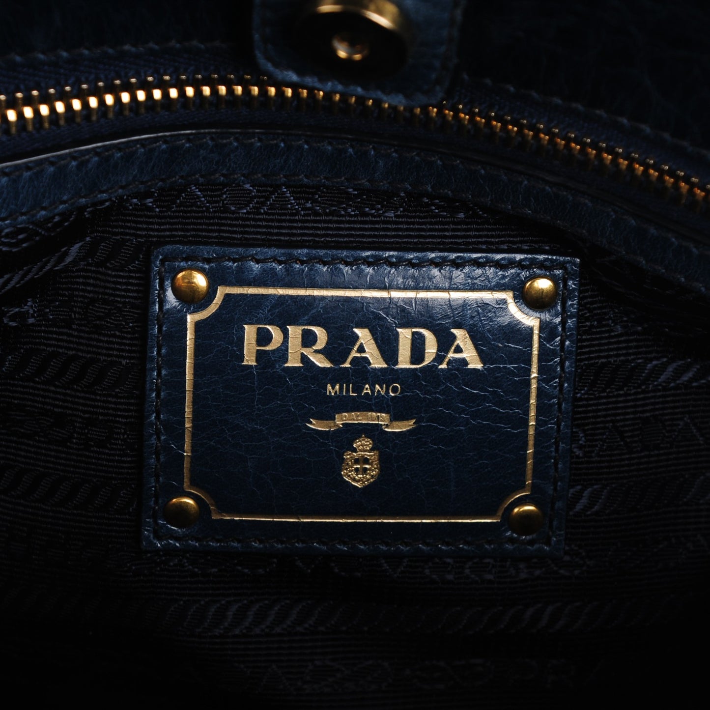 Vitello Shine Tote Denim