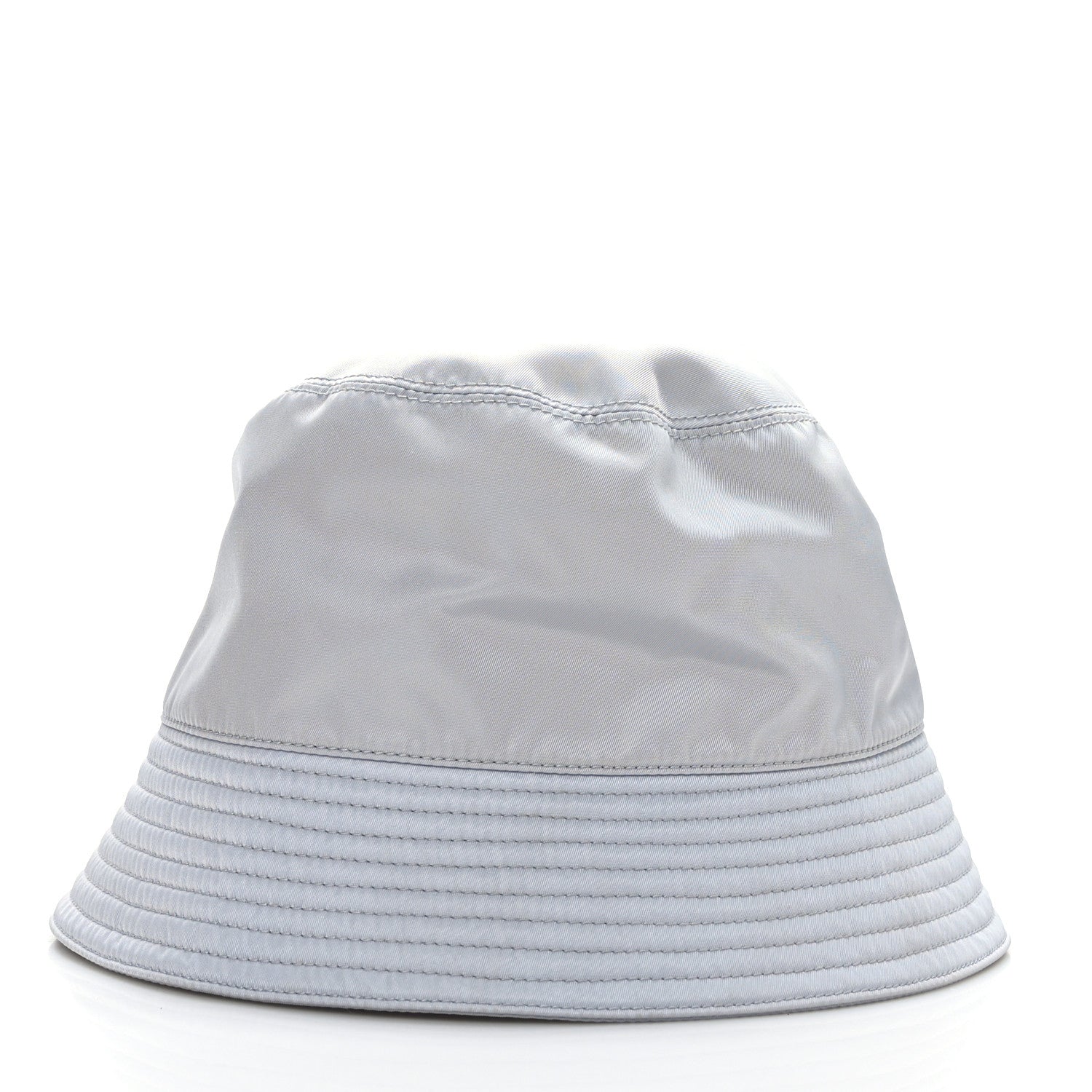Prada Re-Nylon Metal Triangle Logo Womens Bucket Hat S Fiordaliso 2 of 6