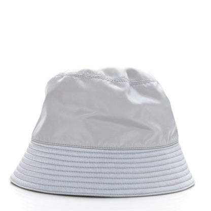Prada Re-Nylon Metal Triangle Logo Womens Bucket Hat S Fiordaliso 2 of 6