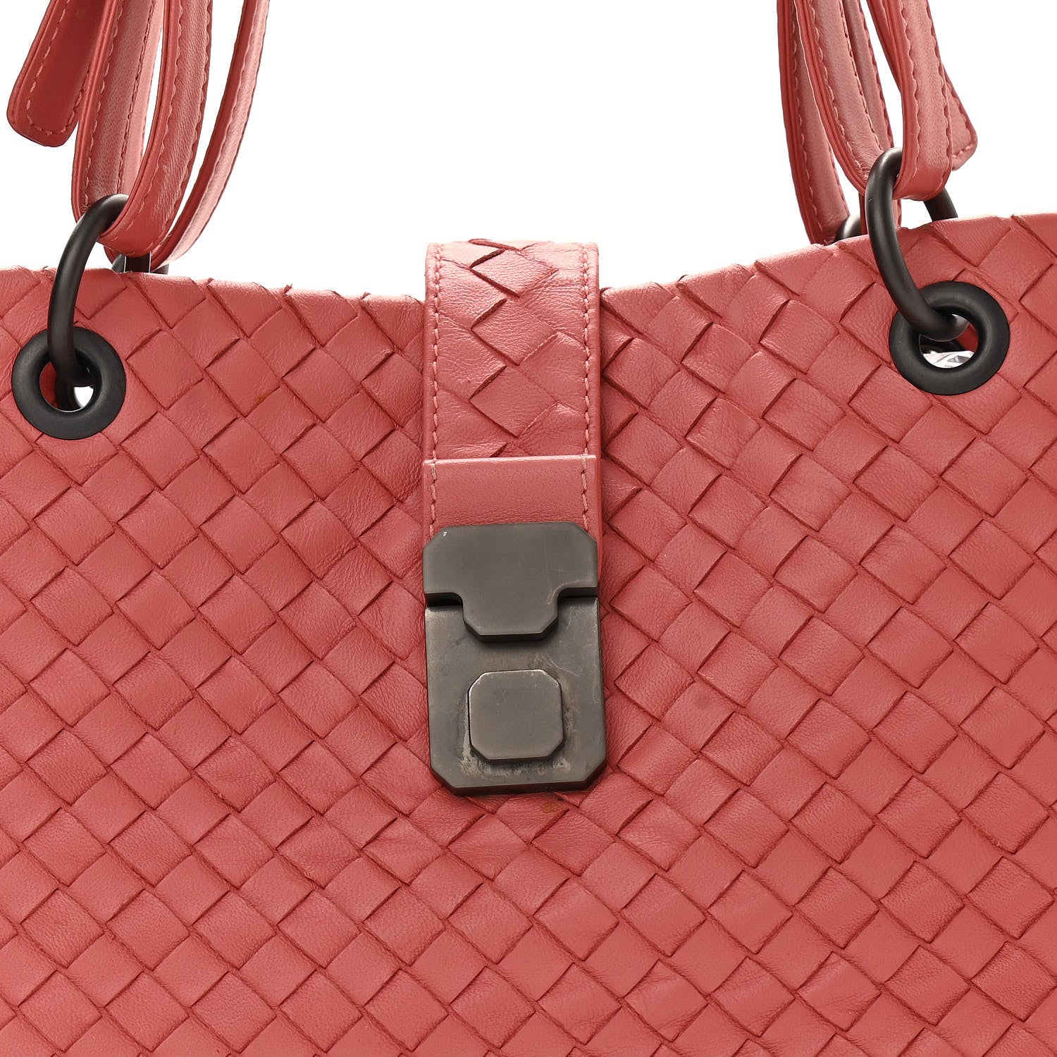 Bottega Veneta Nappa Intrecciato Large Capri Tote Corallo 8 of 12