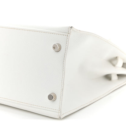 Hermes Epsom Kelly Sellier 32 White 10 of 12