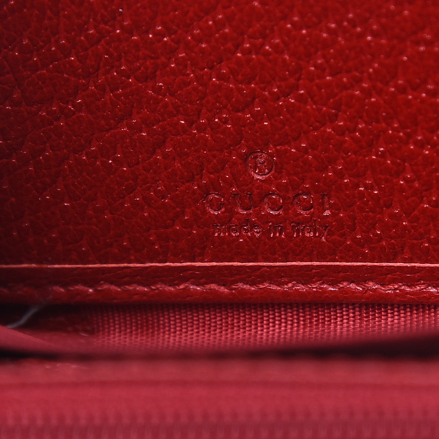 Gucci Canvas Sylvie Stripe Logo Zip Around Wallet Mystic White Hibiscus Red Maritime 6 of 9