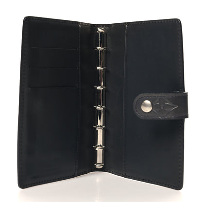 Louis Vuitton Mat Monogram Small Ring Agenda Cover Black 5 of 7
