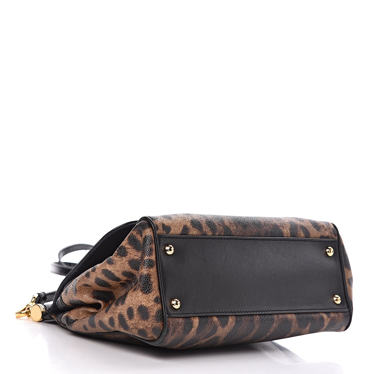 Dolce & Gabbana Dauphine Leopard Print Small Miss Sicily Satchel Black 4 of 17