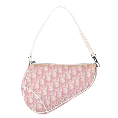Christian Dior Monogram Mini Saddle Pochette Pink 1 of 15