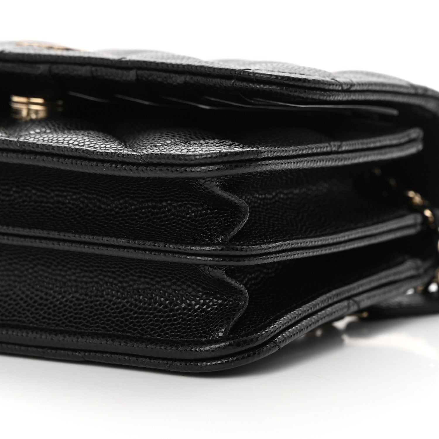 Chanel Caviar Quilted Mini Wallet On Chain WOC Black 10 of 11
