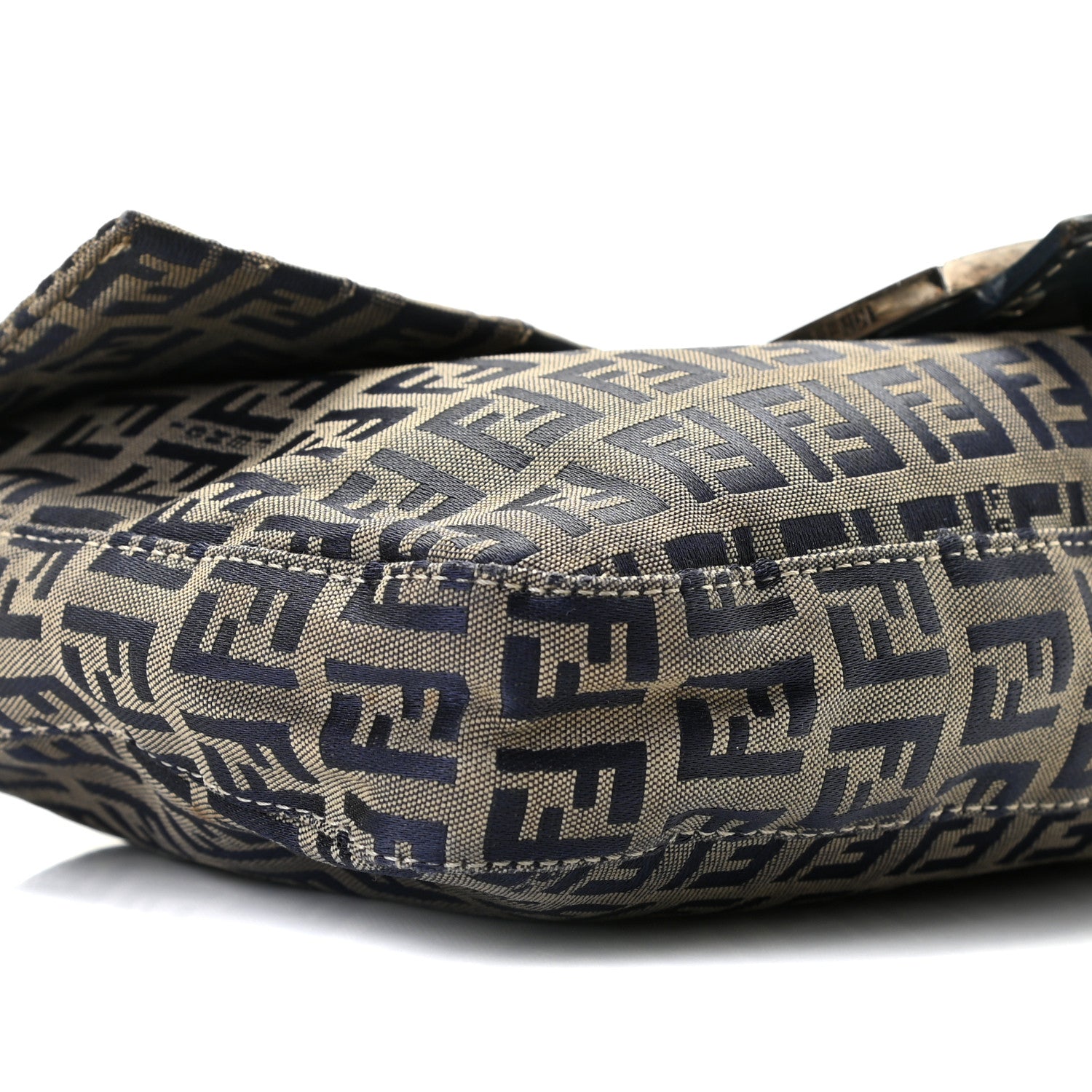 Fendi Zucchino Baguette Navy 4 of 9