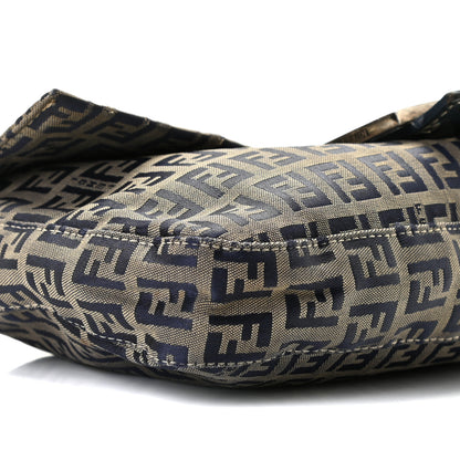 Fendi Zucchino Baguette Navy 4 of 9