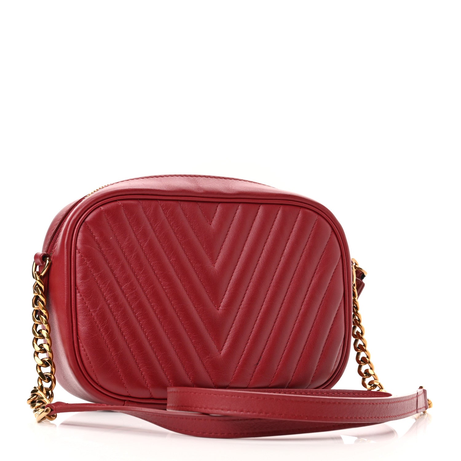 Louis Vuitton Calfskin New Wave Camera Bag Red 3 of 9