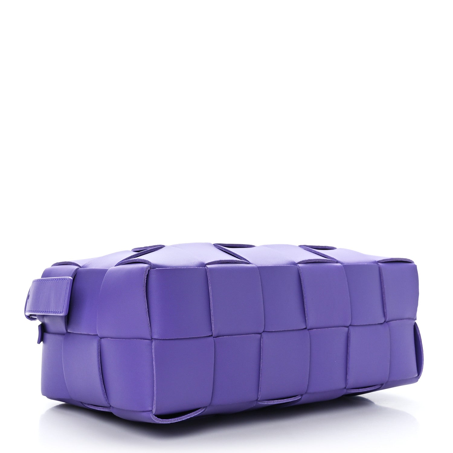 Bottega Veneta Lambskin Maxi Intrecciato Brick Cassette Bag Purple 4 of 8