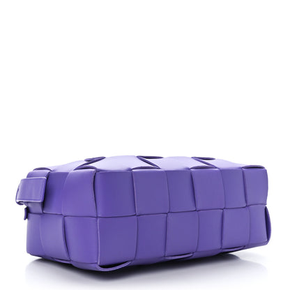 Bottega Veneta Lambskin Maxi Intrecciato Brick Cassette Bag Purple 4 of 8