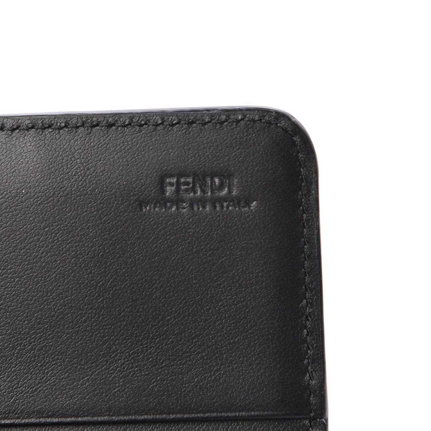 Fendi Vitello Liberty Fun Fair Studded Continental Wallet On Chain Black Multicolor 6 of 9