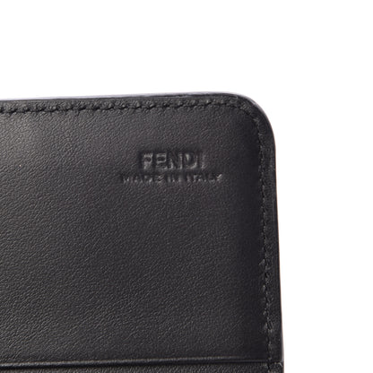 Fendi Vitello Liberty Fun Fair Studded Continental Wallet On Chain Black Multicolor 6 of 9
