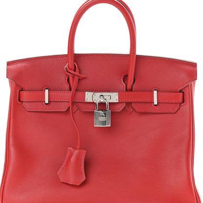Hermes Swift Birkin 25 Vermillion 3 of 36