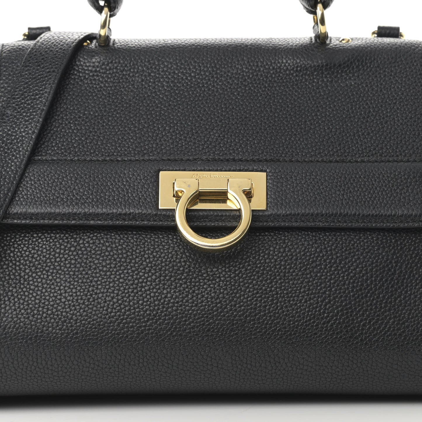 Calfskin Sofia Shoulder Bag Black