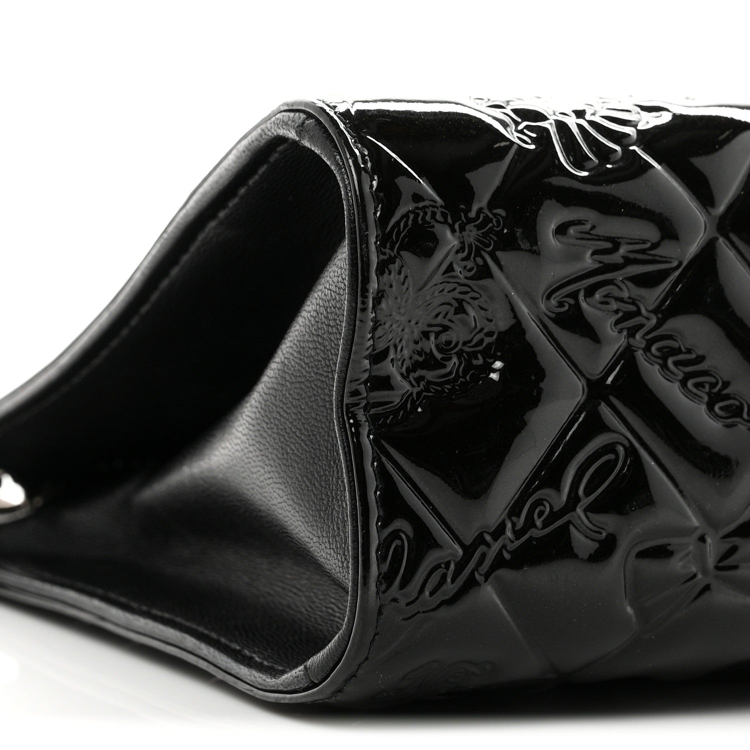 Chanel Patent Calfskin Lucky Symbols Pochette Black 9 of 10