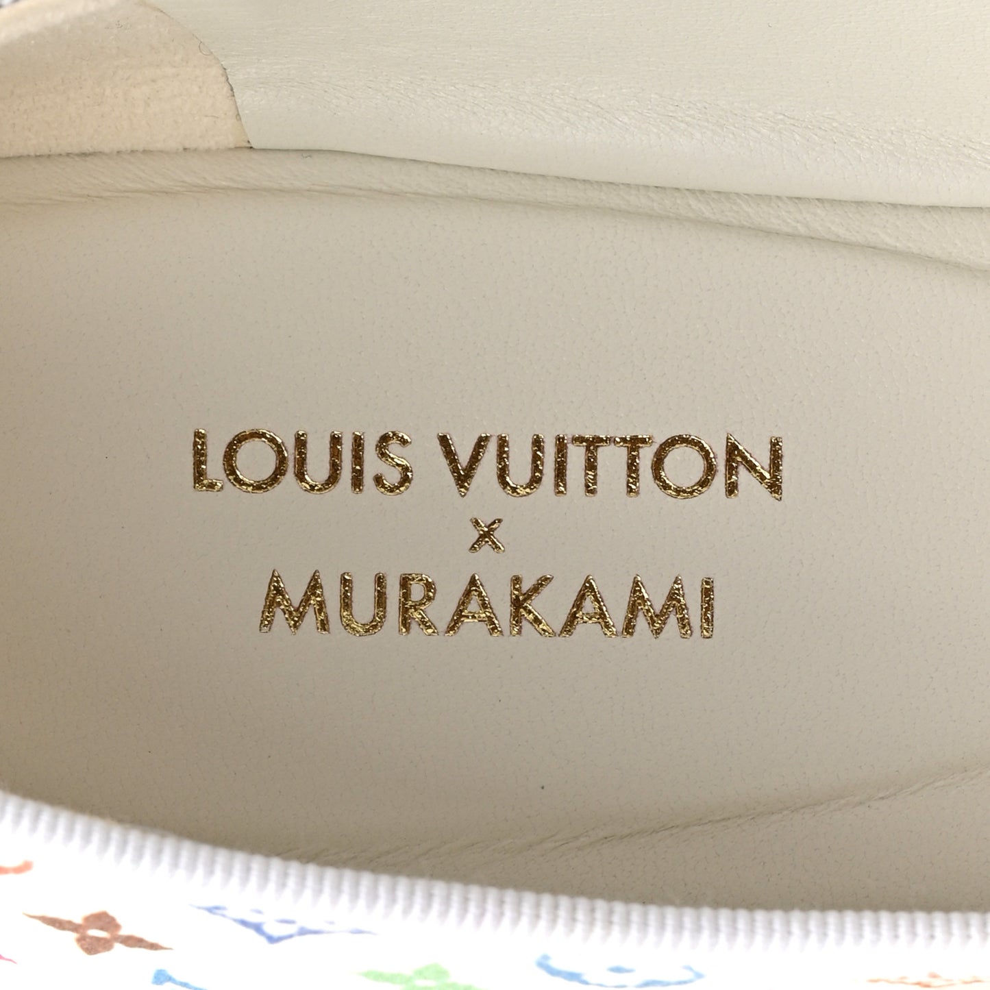 LV X TM Monogram Multicolor Romy Flat Ballerinas 38.5 White