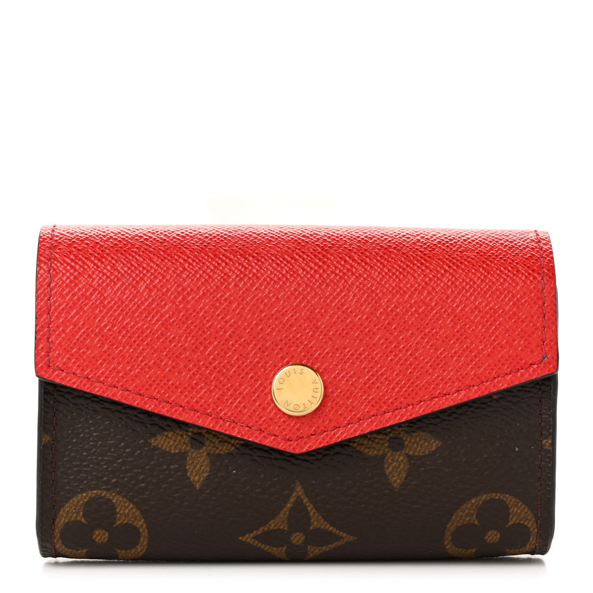 Monogram Sarah Multicartes Coquelicot