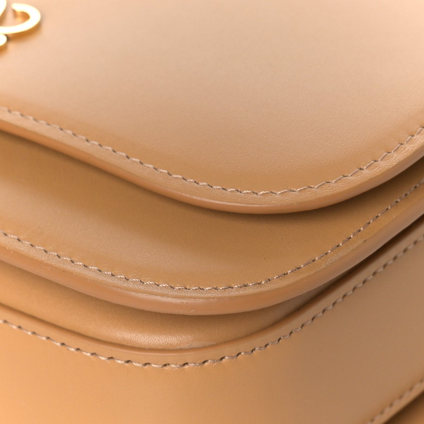 Silk Calfskin Small Goya Bag Warm Desert